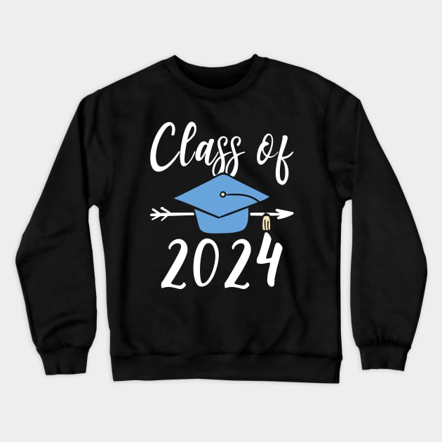 Class Of 2024 Senior Graduation Crewneck Sweatshirt by kateeleone97023